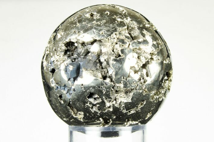 2.1" Polished Pyrite Sphere - Peru